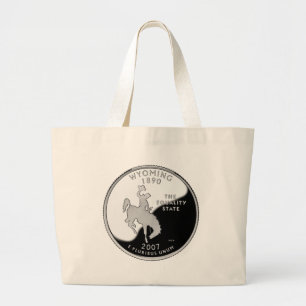 Faux Wyoming State Quarter Jumbo Tygkasse