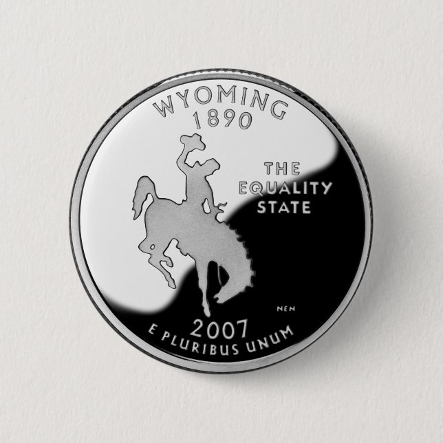 Faux Wyoming State Quarter Knapp (Framsida)