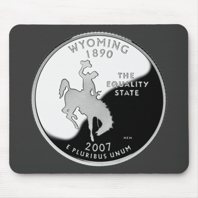 Faux Wyoming State Quarter Musmatta (Framsidan)