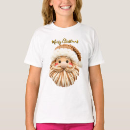 Faux Yarn Christmas Santa T Shirt