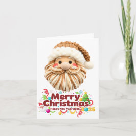 faux yarn pattern, notch-hook style, textured helgkort