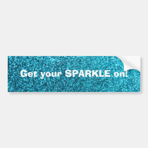 Fauxblåttglitter Bildekal
