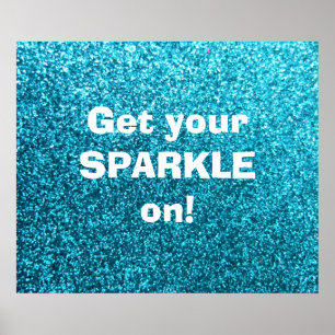 Fauxblåttglitter Poster