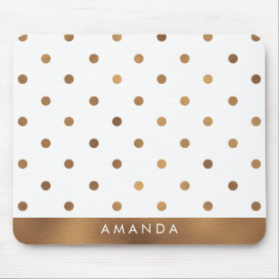 Fauxen BRONS POLKA DOTS PERSONIFIERAR TILLFOGAR Musmatta