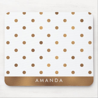 Fauxen BRONS POLKA DOTS PERSONIFIERAR TILLFOGAR Musmatta