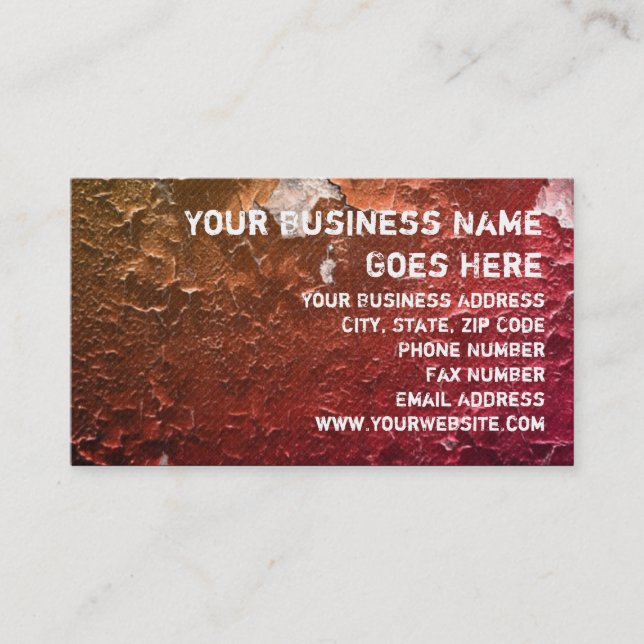 Fauxen knastrar skalning målar vintageGrungedesign Visitkort (Framsida)