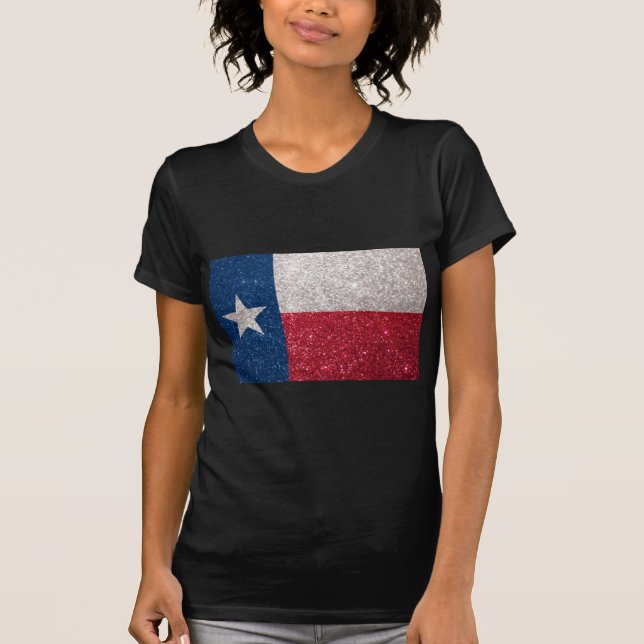 FauxglitterTexas flagga Tröja (Framsida)
