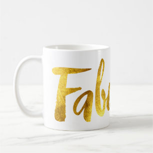 Fauxguld omkullkastar "den sagolika" kaffemuggen kaffemugg