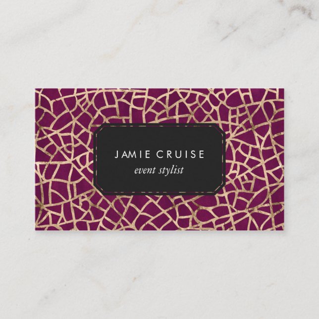 Fauxguld omkullkastar knastrar och den visitkort (Framsida)