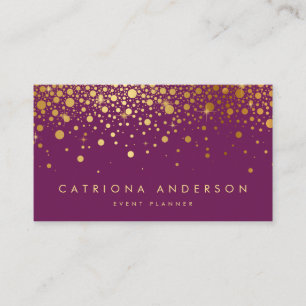 Fauxguld omkullkastar lilor II för Visitkort