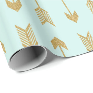 Fauxguld omkullkastar pilmönster presentpapper