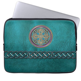 Fauxkrickaläder med den Celtic fnurralaptop sleeve