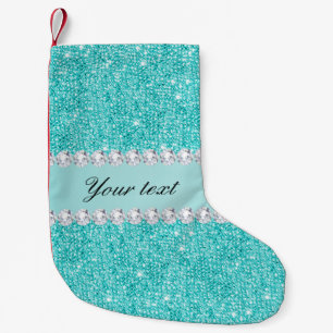 FauxkrickaSequins och diamanter Liten Julstrumpa