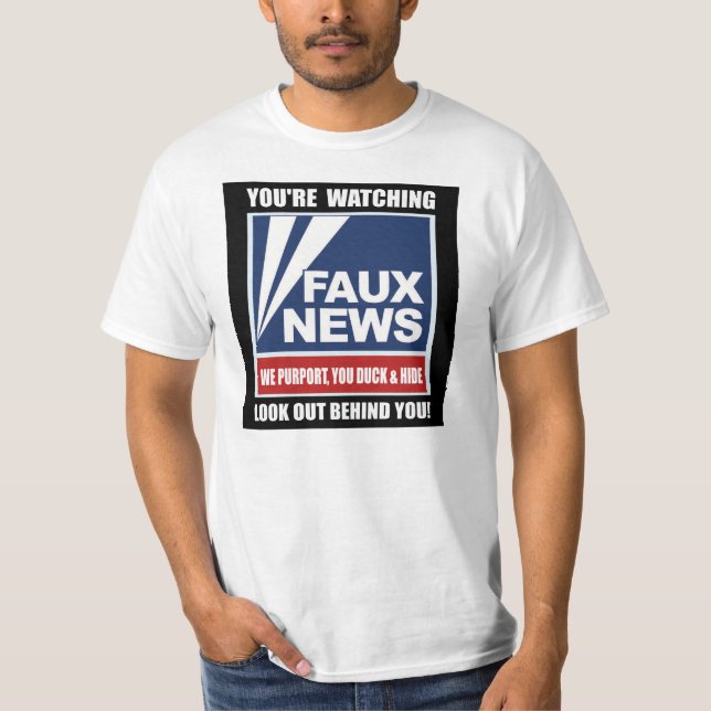FAUXnyheterna… Look ut! Tee Shirt (Framsida)