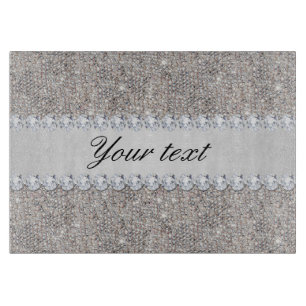 FauxsilverSequins och diamanter