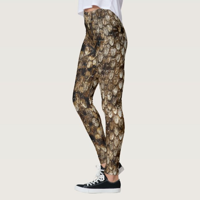 FauxskallerormSnakeskin damasker Leggings (Vänster)