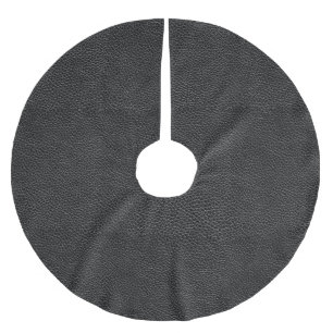 Fauxsvartläder Julgransmatta Borstad Polyester