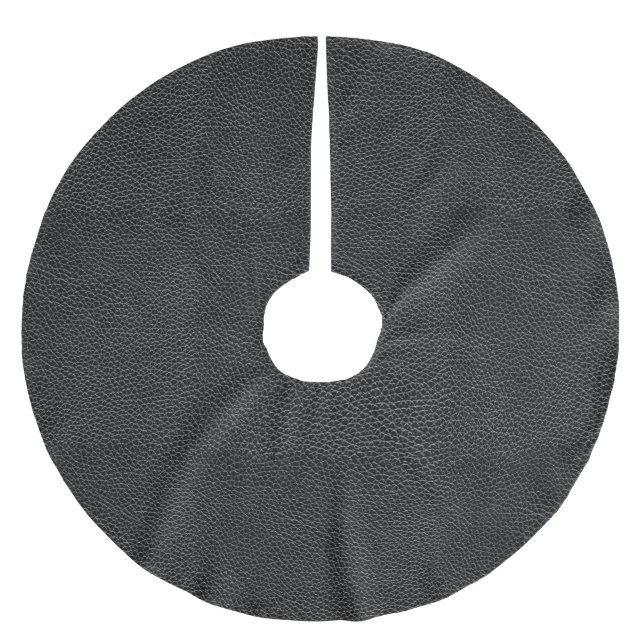 Fauxsvartläder Julgransmatta Borstad Polyester (Framsidan)
