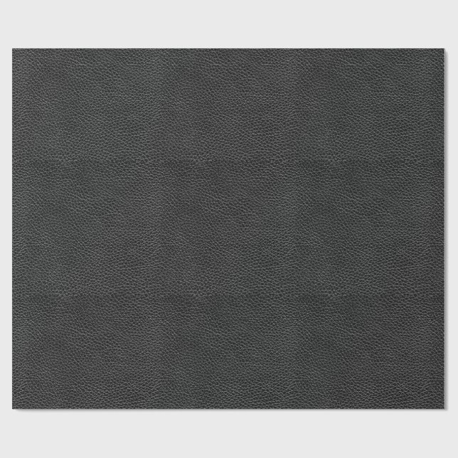 Fauxsvartläder Presentpapper (Platt)