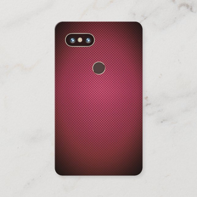 Fauxtelefonen täcker & Instagram stil Visitkort (Framsida)