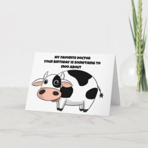 FAV *DOKTOR* PÅ BIRTHDAY NÅGOT MOO OM KORT