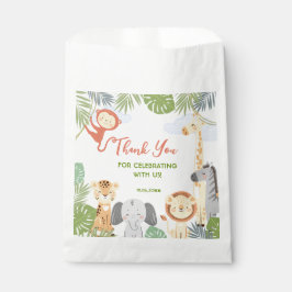 Favor Bags med söta djur på födelsedagen.