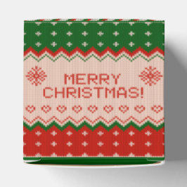 Favor Box "CHRISTMAS KNIT" Gift Box Presentaskar
