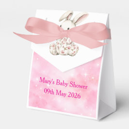 Favor Box-Editable Pink Chinoiserie Favor Box Presentaskar