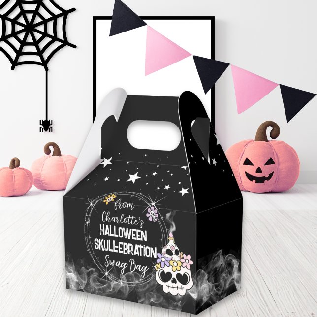 Favor Box Halloween skalle-rationer swagpåse Presentaskar (Skapare uppladdad)
