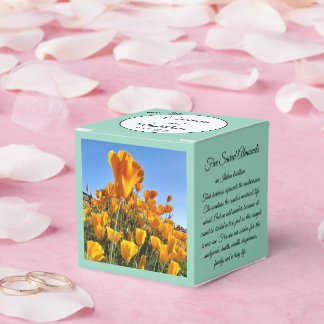 Favor Box - Kaliforniska vallmor - Personlig Presentaskar