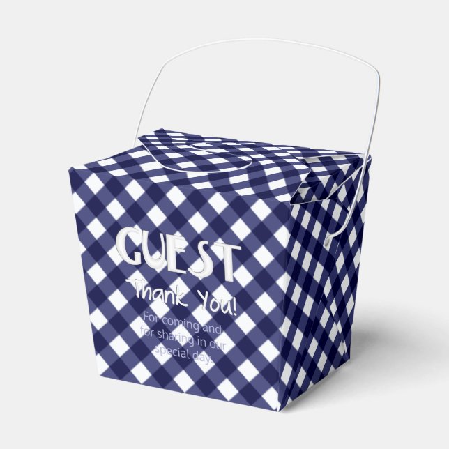 FAVOR-BOX MED 9-BLUE-PART, ta ut Presentaskar (Framsidan Sidan)