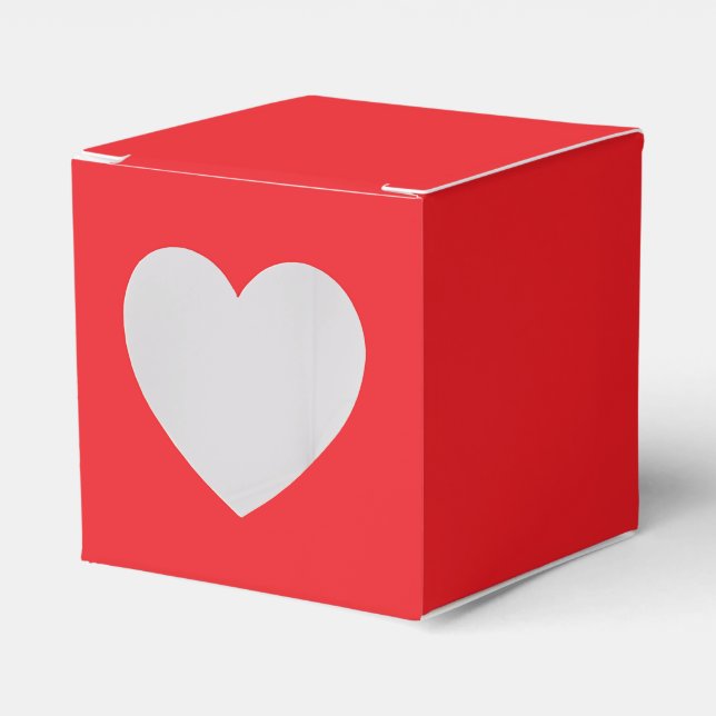 Favor Box Set med 10 röda födelsedagsfirande Presentaskar (Framsidan Sidan)