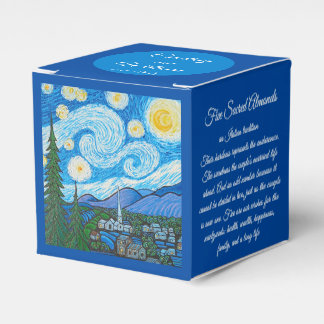 Favor Box - Stjärnkväll - Målning av Mhana Presentaskar