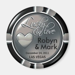 Favör för magnet för chip för Las Vegas nygift