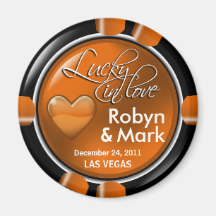 Favör för magnet för chip för Las Vegas nygift