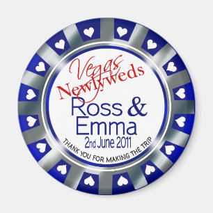 Favör för magnet för chip för Las Vegas nygift