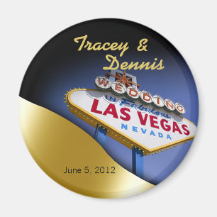 Favör för magnet för Las Vegas nygift personkas