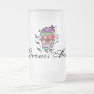 Favör för Muerte day of the deadCalaveras Frostat Ölglas