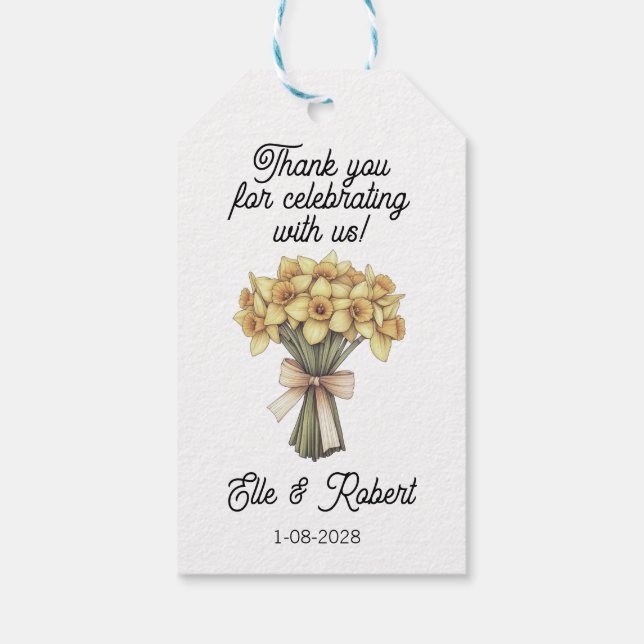 Favor Gåva Tag  Presentetikett (Baksidan)