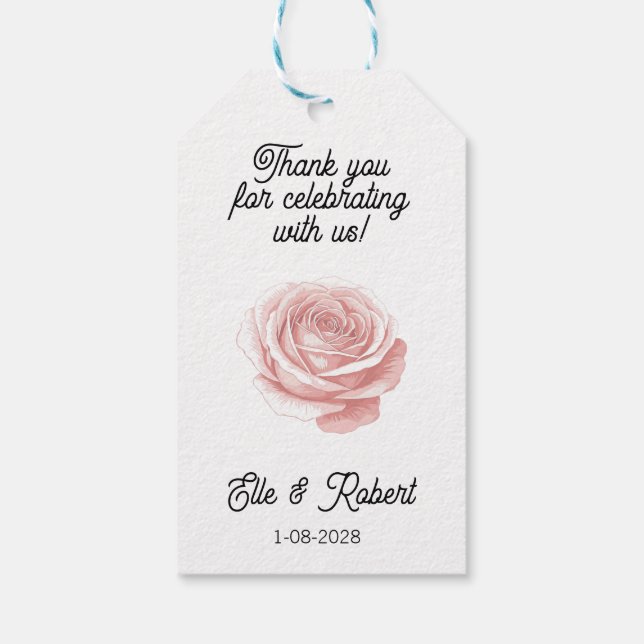 Favor Gåvobrev  Presentetikett (Baksidan)