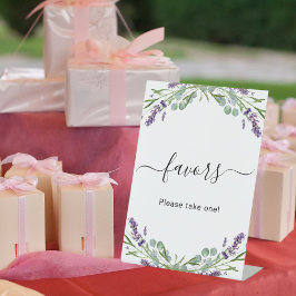 Favor party lavender violet blommigt eucalyptus
