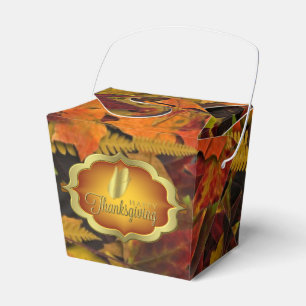 Favören boxas - höst lövhappy thanksgiving presentaskar