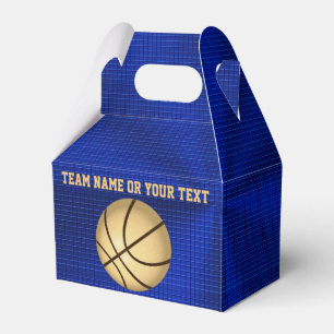 Favören för blått- och guldanpassadebasket boxa presentaskar