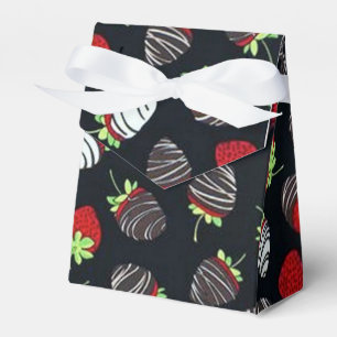 Favören för chokladjordgubbemönster boxas presentaskar