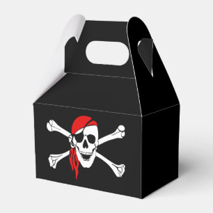 Favören för piratskalleparty boxas presentaskar
