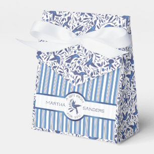 Favorisera de Delft blåttfåglarna & randarna Presentaskar