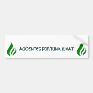 "Favoriserar förmögenhet den djärva" bildekalet Bildekal