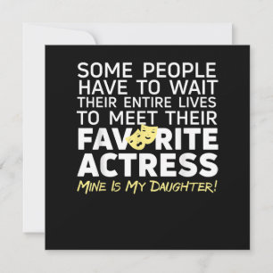 Favorit Actress Mine är min dotter Mamma Pappa Tack Kort