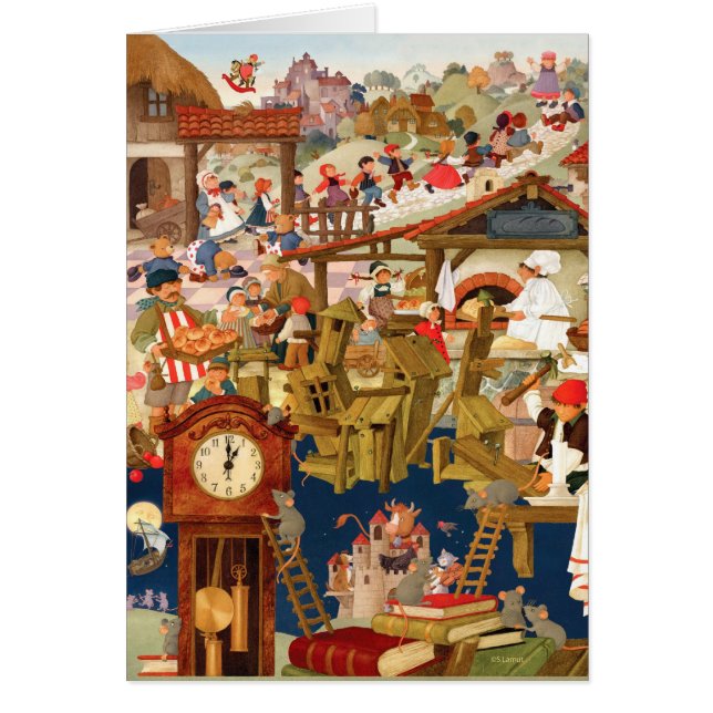 Favorit- barnkammarerim hälsningskort (Framsidan)