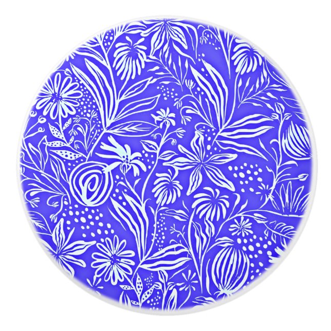 Favorit Blommönster, Periwinkle Blue Knopp (Framsidan)